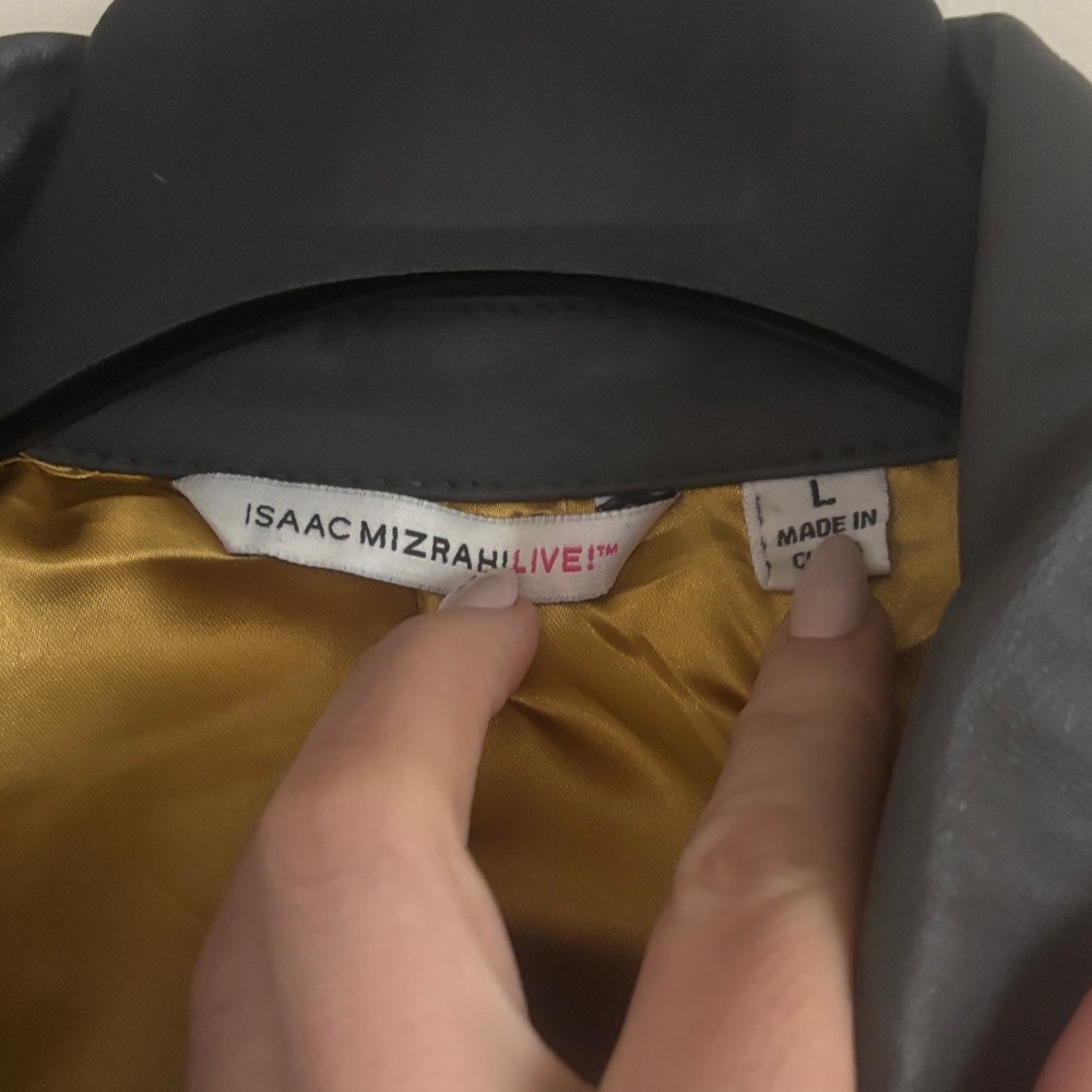 Grey Leather Jacket - image 2